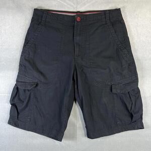 Vintage Air Jordan Cargo Shorts Mens 32 Black Rip Stop Jumpman Logo Nike Y2K